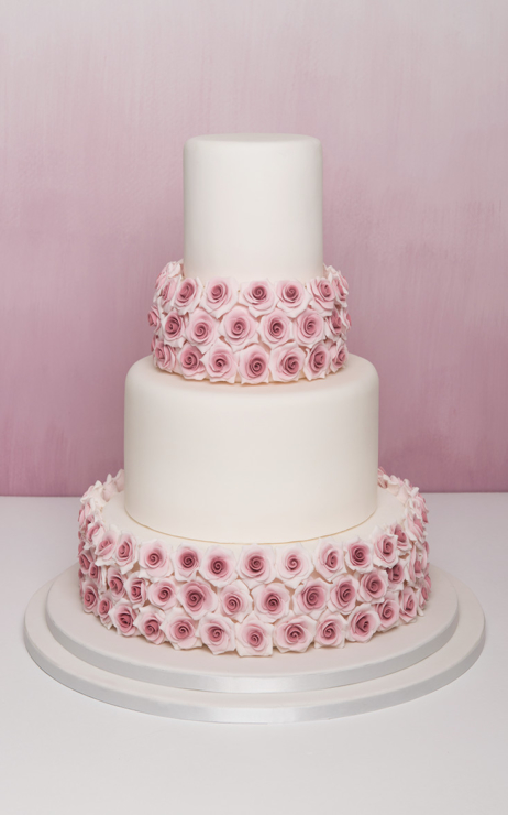 vintage ombre Wedding Cake Flowers