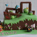 angry birds birthday cake