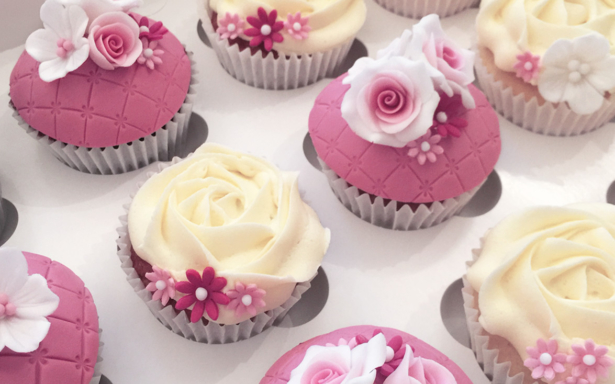 Floral Wedding Cupcakes