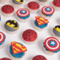 super hero boys birthday cupcakes
