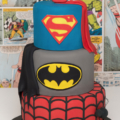 superhero boys three tier birthday cake