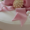 vintage bow girls  birthday cake