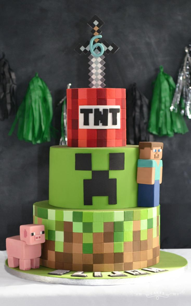 Minecraft Cake Boys Bespoke Celebration Cakes For All Occasions.