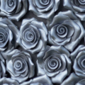 silver rose brooch close up 1