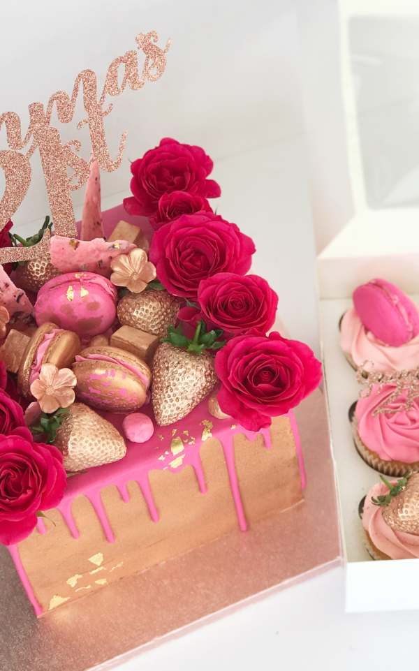 Pink Drip Cake Luxury Celebration And Birthday Cakes Cake Shop St Helens