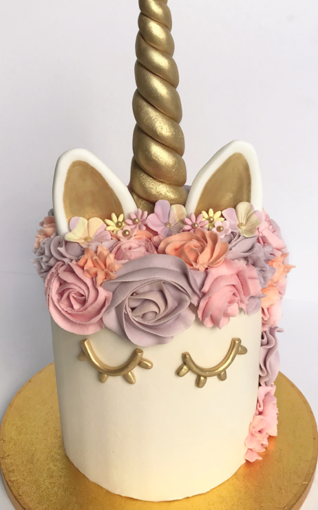 girls birthday unicorn cake