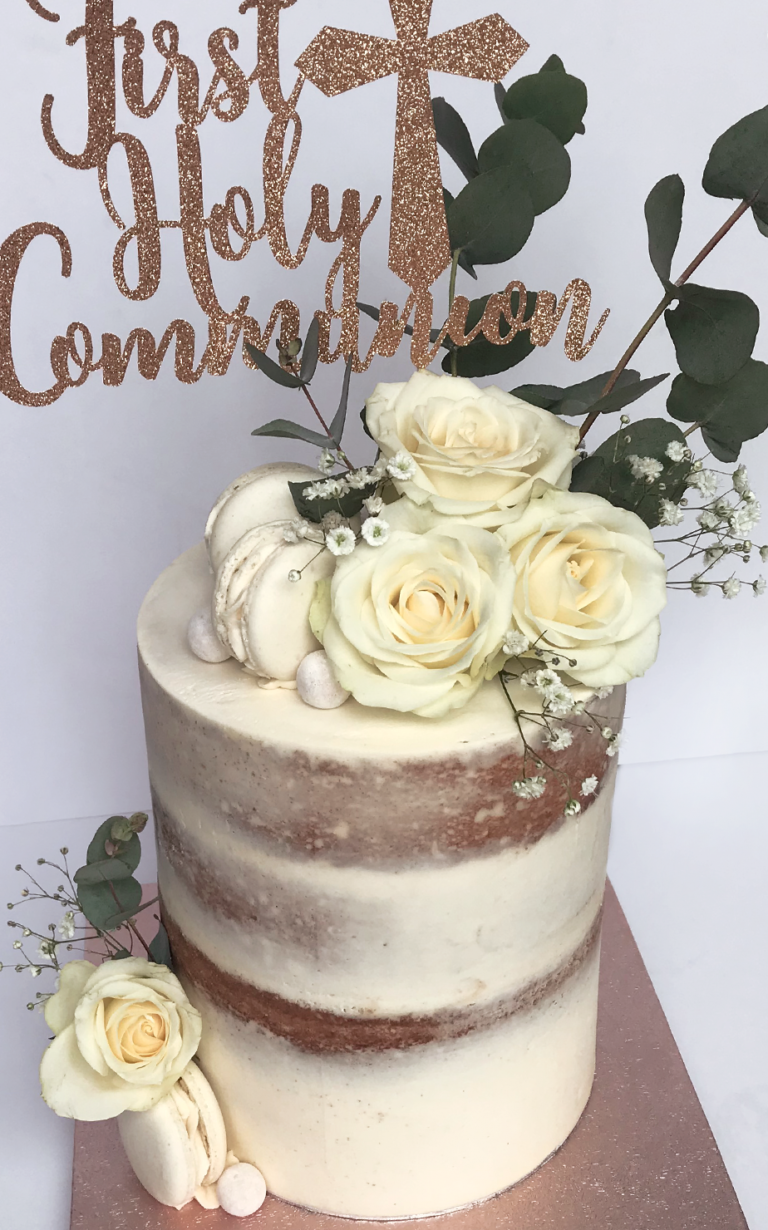 Holy communion cake, bespoke celebration cakes - Antonia's Cakes St Helens